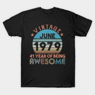 41st Birthday May Vintage 1979 Gifts Women Men T-Shirt